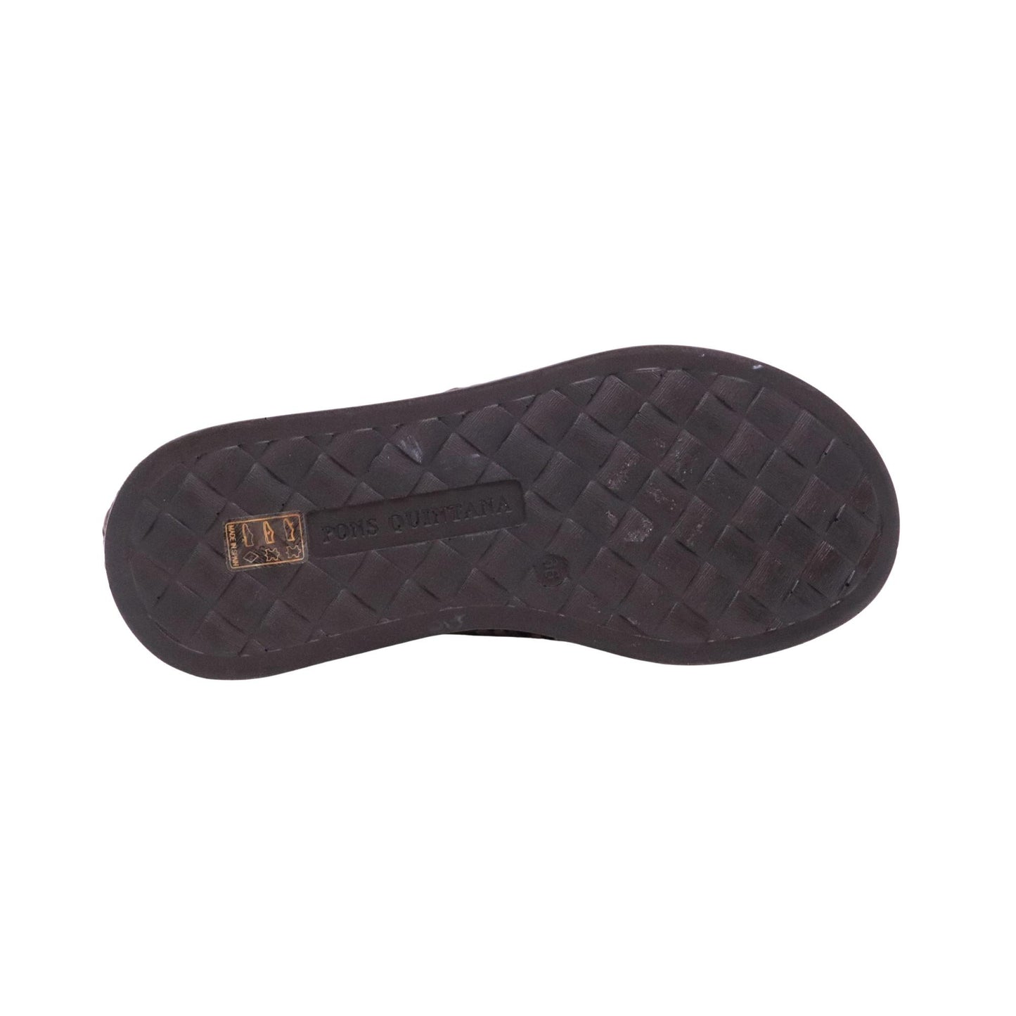 Pons Quintana Maui 11276 sandalo platform donna intrecciato multicolor con zeppa in pelle 