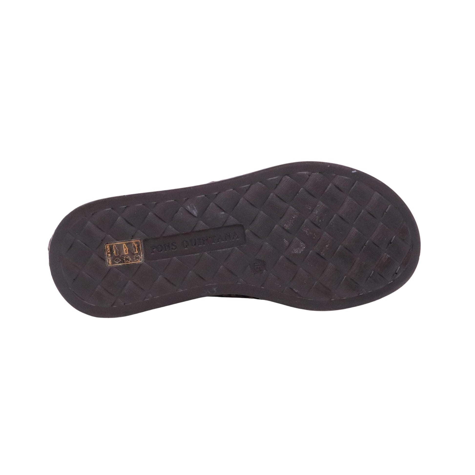 Pons Quintana Maui 11276 sandalo platform donna intrecciato multicolor con zeppa in pelle 