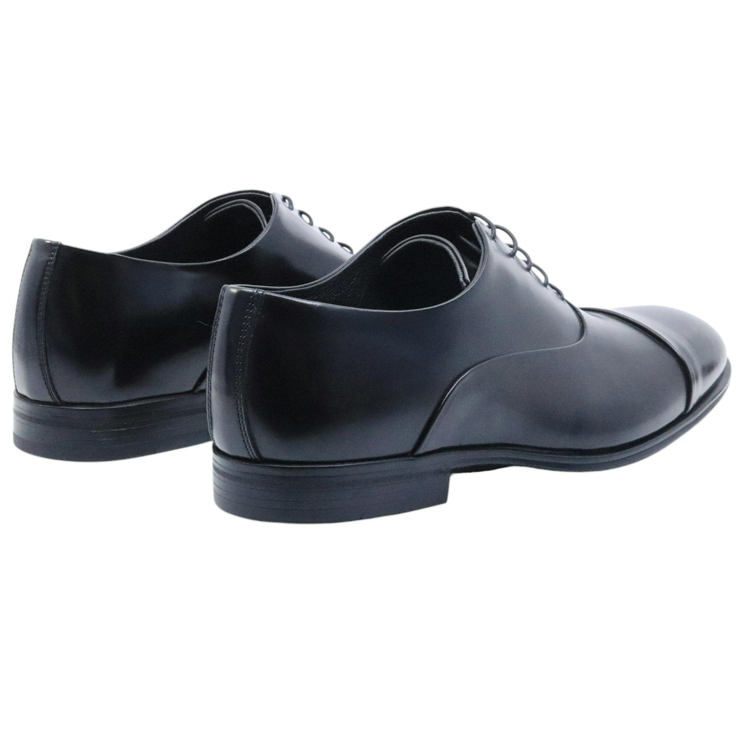 Scarpa Oxford uomo Corvari 3504 in pelle spazzolata nera 