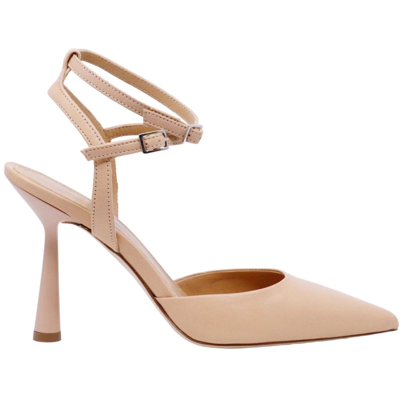 Slingback donna Chantal 1967 in pelle di colore nude 