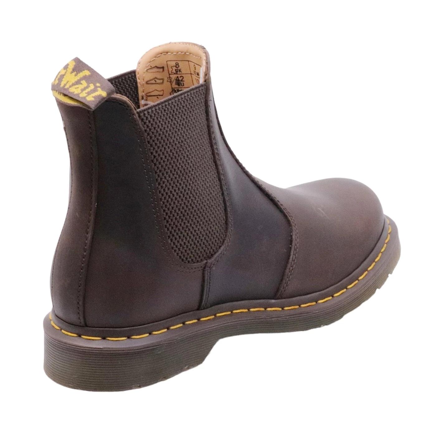 Dr. Martens 2976 YS Crazy Horse Beatles unisex in pelle marrone scuro 2976YSCRAZYHORSEDARKBROWN DR MARTENS