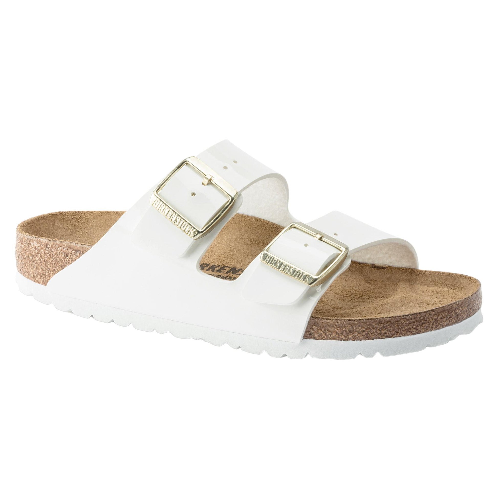 doppia fibbia bianca lucido ARIZONA-BFPAT-WHITEWHITE BIRKENSTOCK