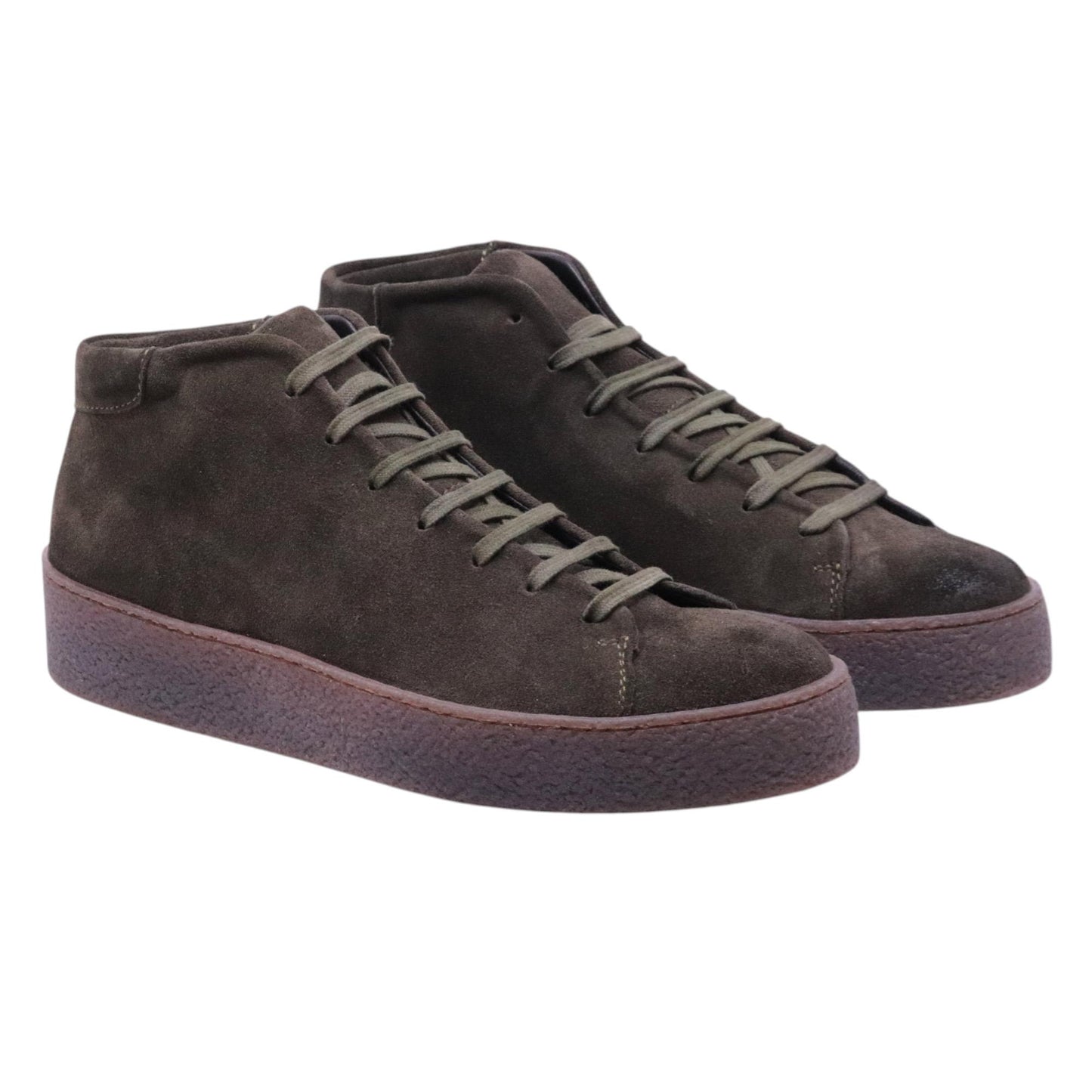 Pawelk's 25451 senaker da uomo in camoscio marrone militare 