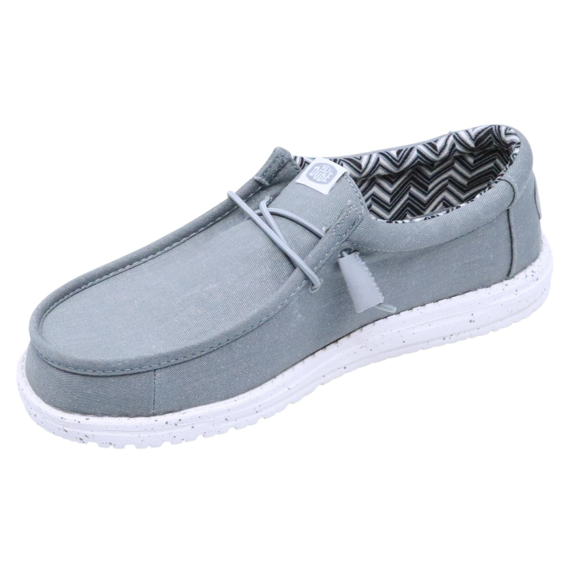 Hey Dude Wally Canvas sneaker uomo in grigio 