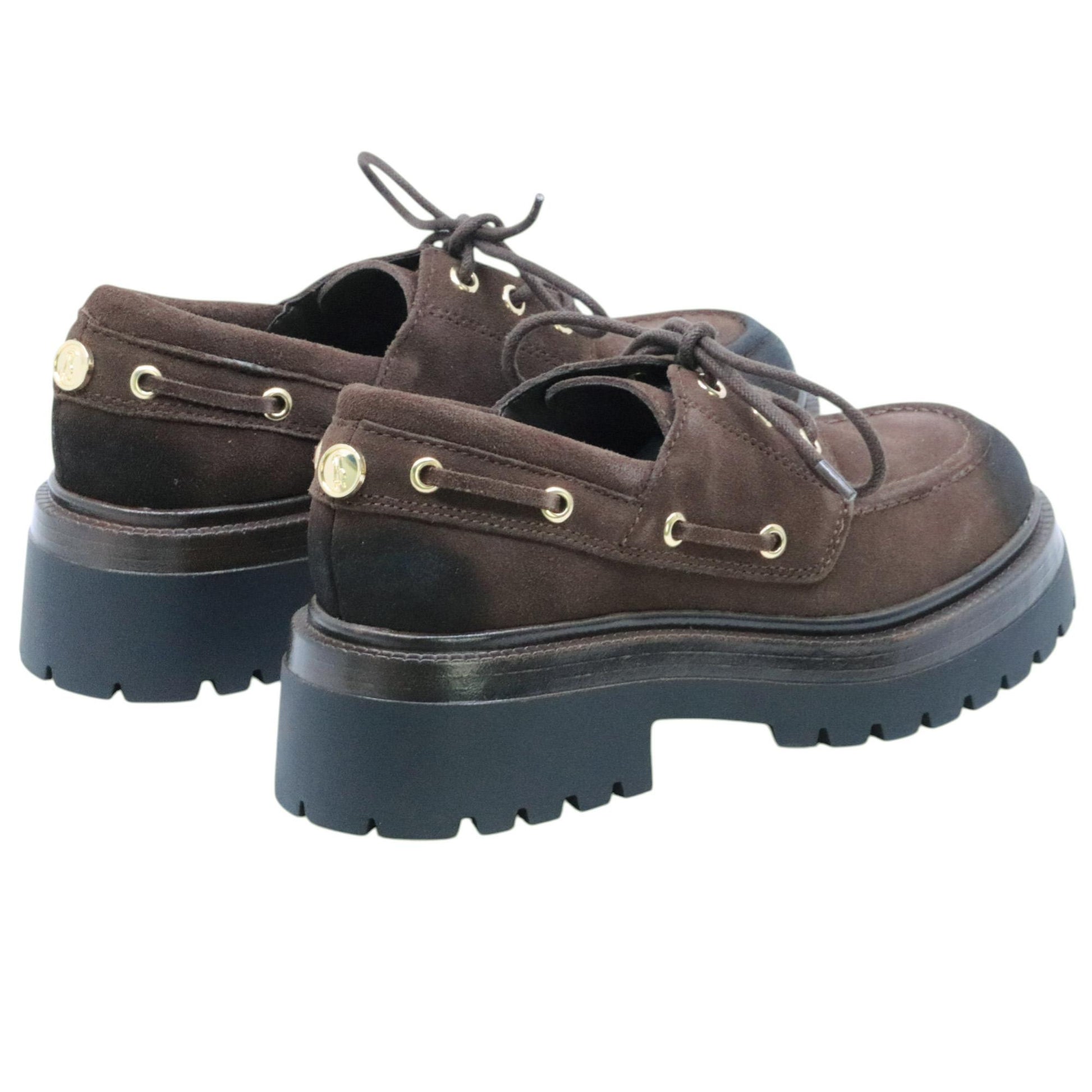 Steve Madden Detroit mocassini in suede marrone scuro 