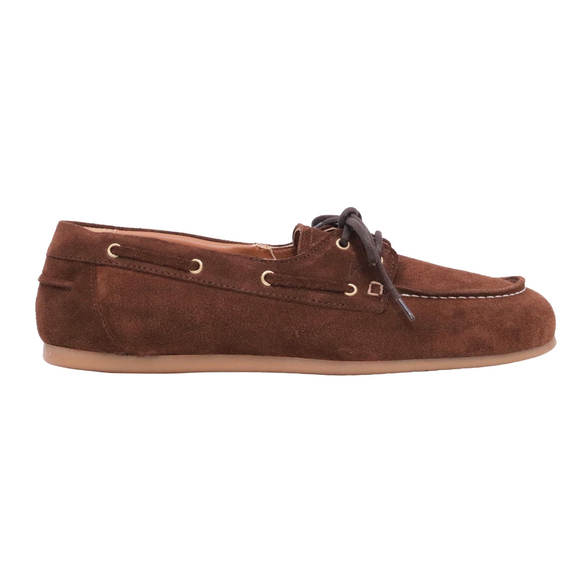 Fabio Rusconi BR2625 scarpa da barca donna in camoscio marrone 