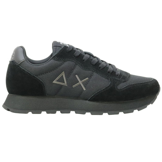 SUN68 Tom Solid Z45101 sneaker uomo in nylon e suede nero 