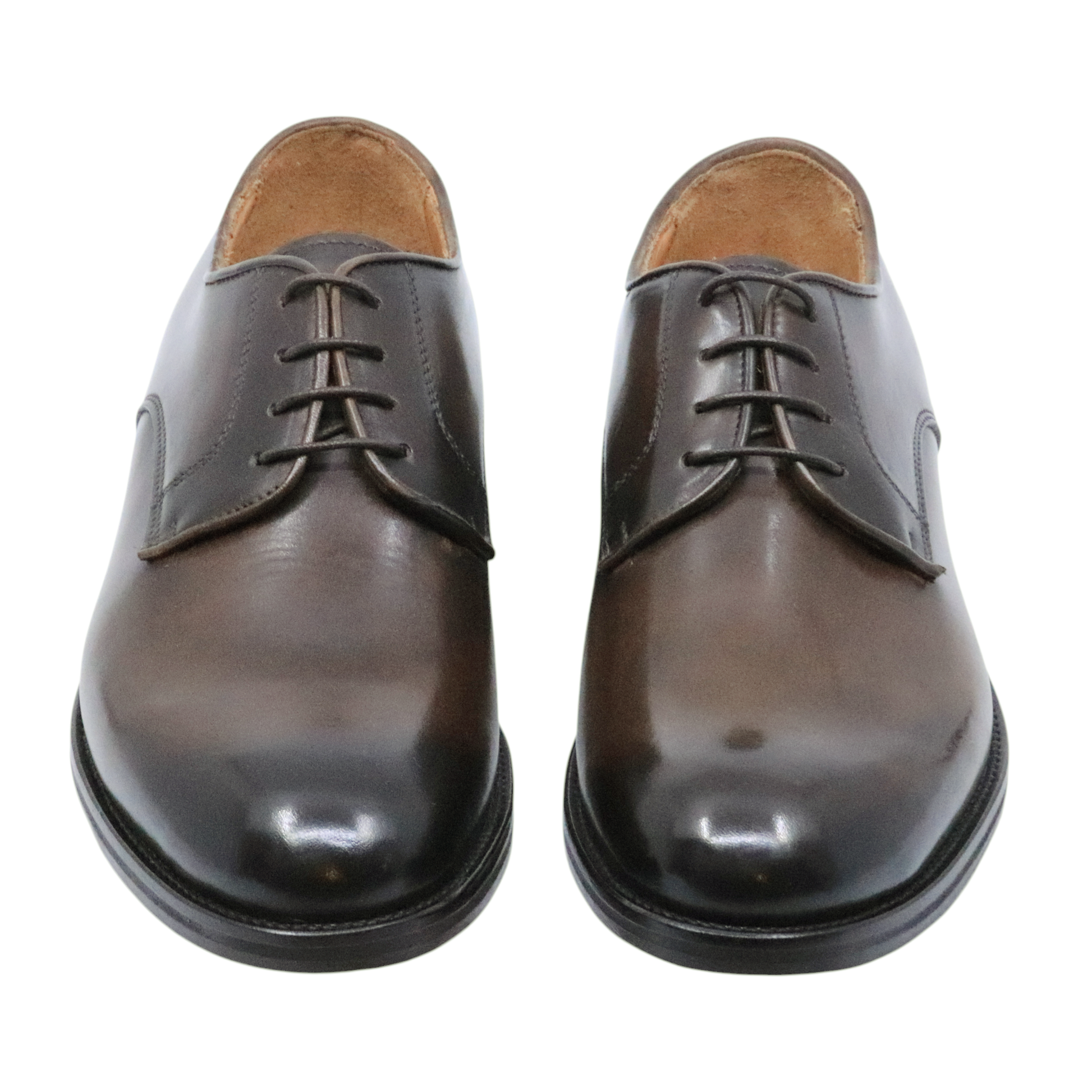 scarpa derby uomo in pelle marrone 901CRUSTSUDAN CRISPINIANO