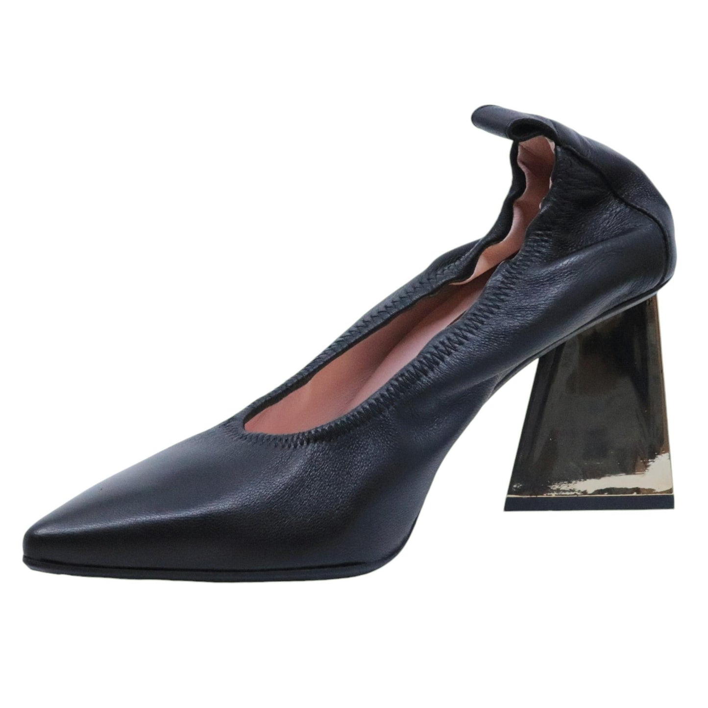 Ras 7728 decolletè da donna in pelle nera 