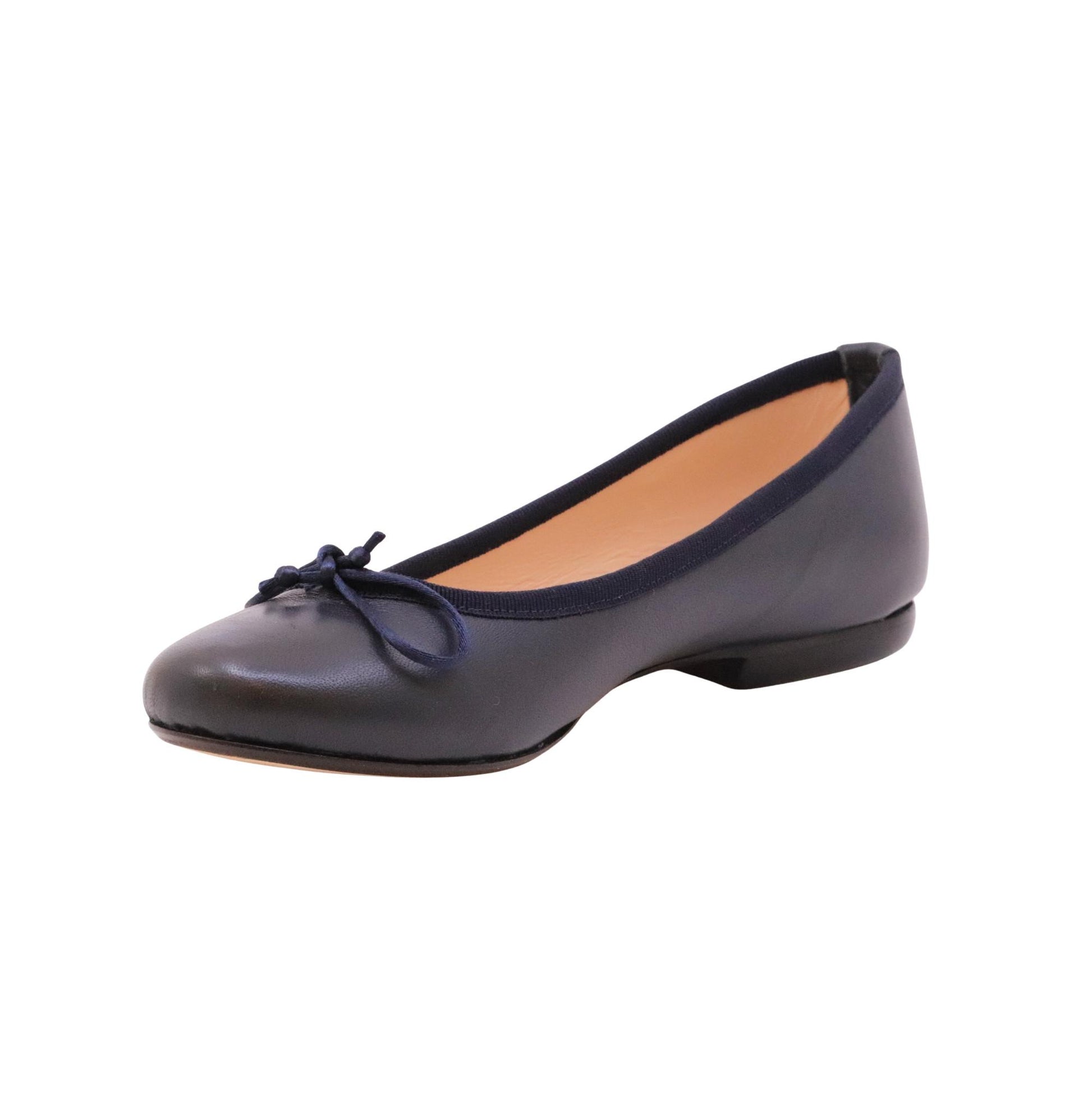 Jaffè 301 ballerina donna in pelle nappa blu elegante Made in Italy 