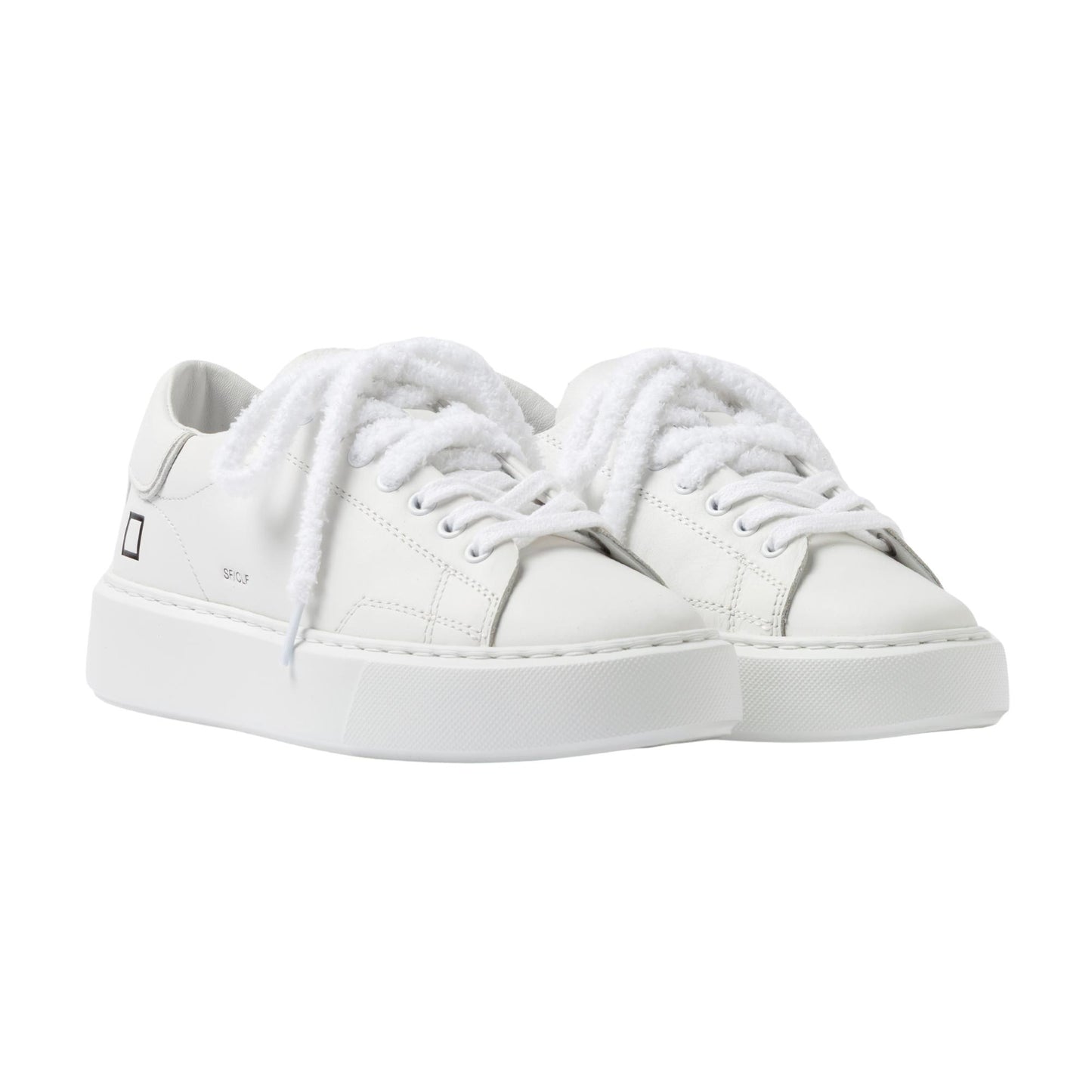 D.A.T.E. Sfera Calf SF-CA-WH sneaker donna in pelle bianca 