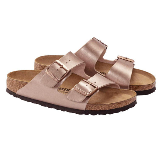 Birkenstock Arizona Copper sandalo doppia fibbia rame 