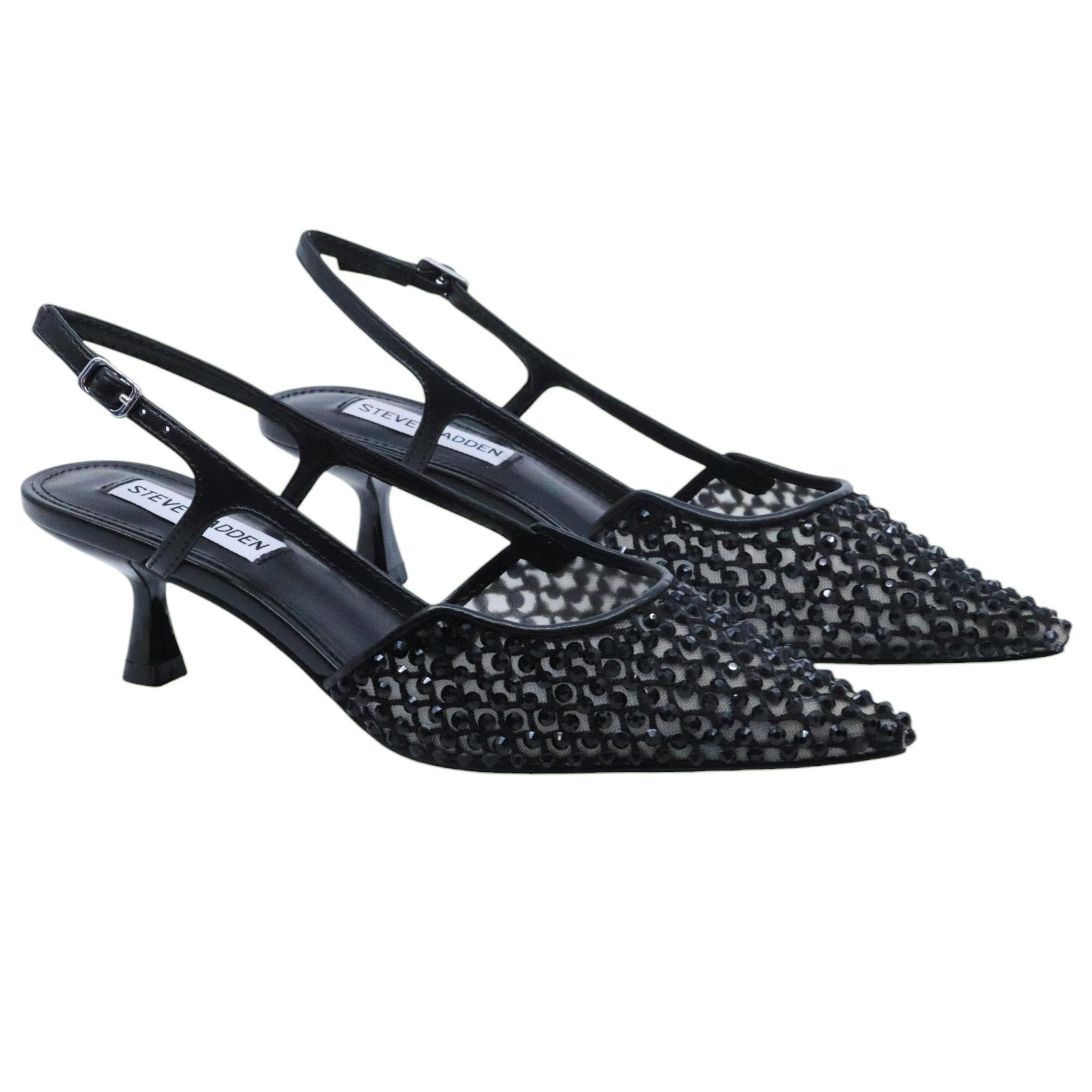 Steve Madden Legaci MR slingback donna in mesh nero 