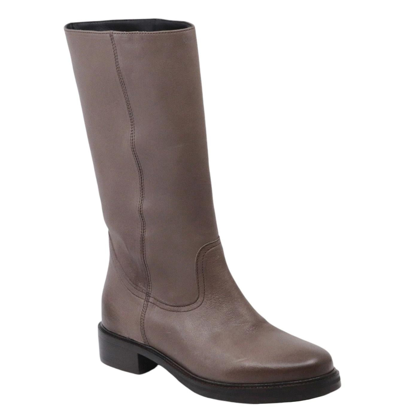 Stivaletto Curiositè 1707 da donna in pelle morbida in colore taupe 