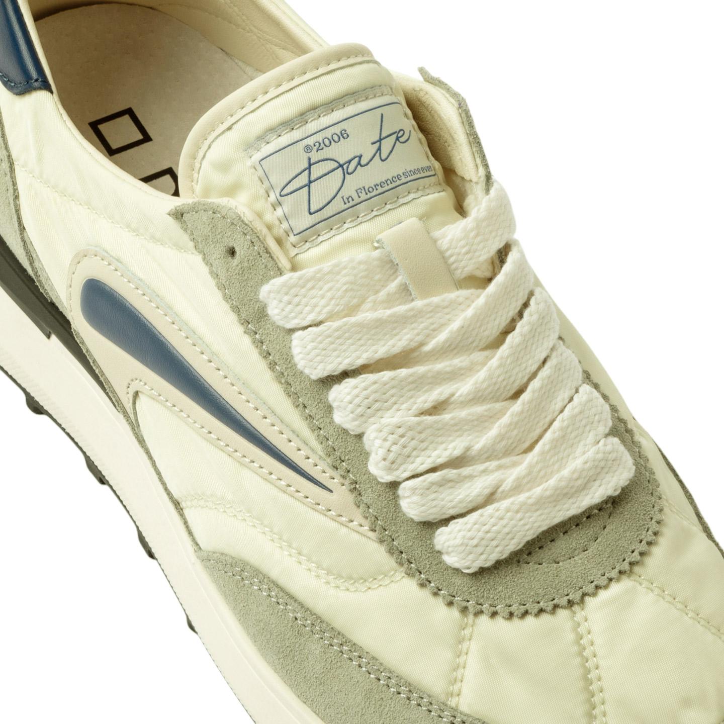 DATE Athleta Nylon Vanilla AT NY VL sneaker uomo in nylon bianco vaniglia 