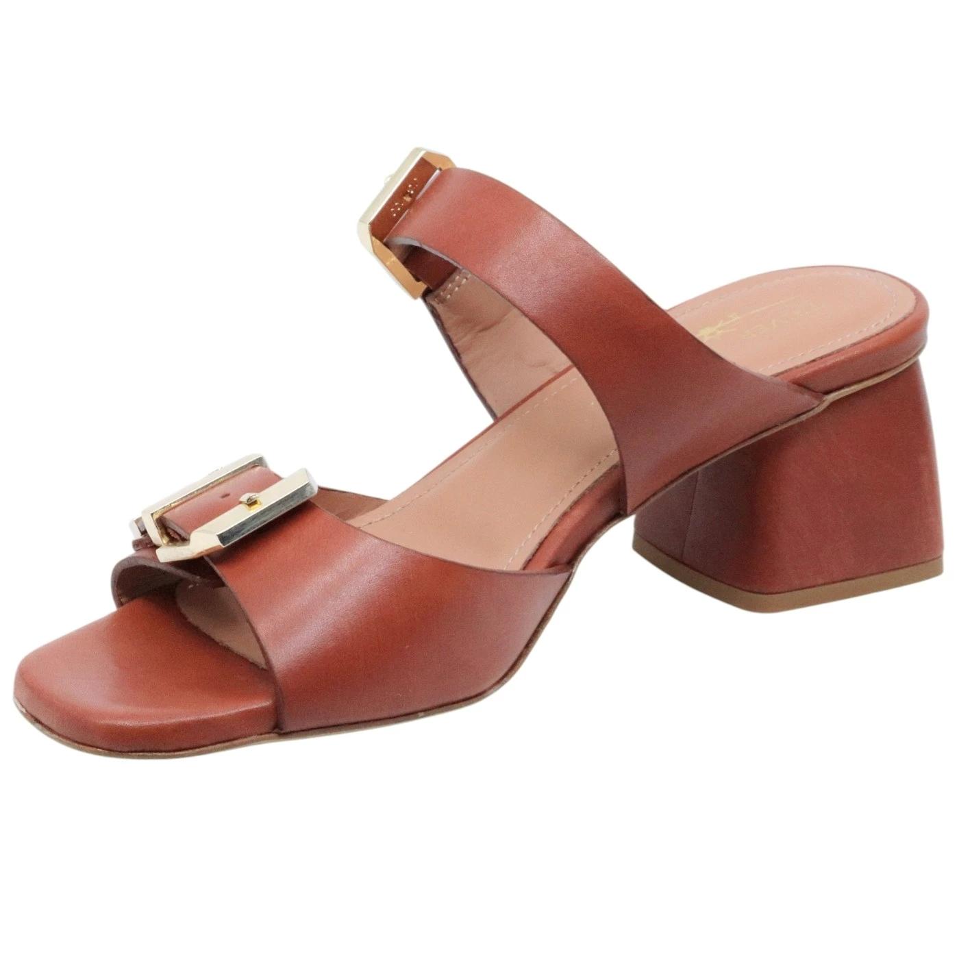 Sandalo con tacco Triver Flight 601 19 in pelle rosso 