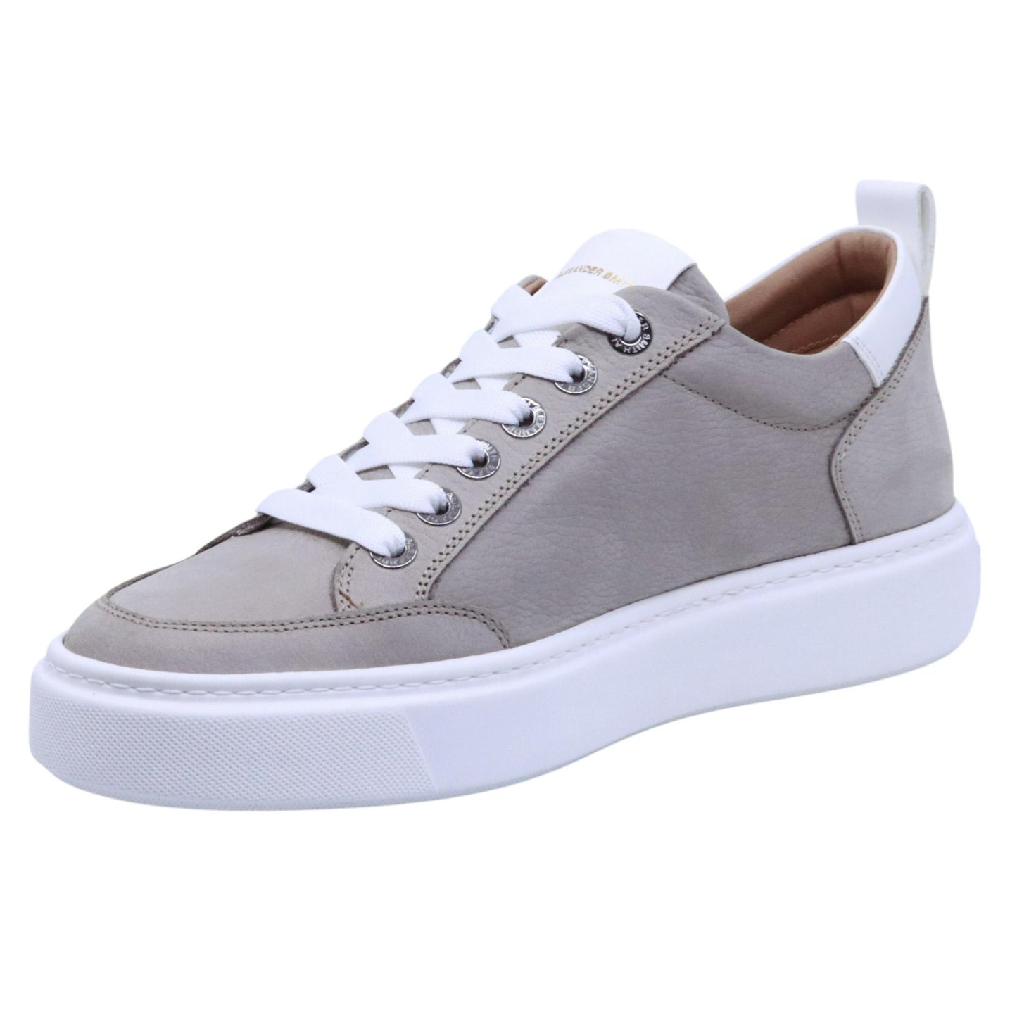 Sneaker uomo Alexander Smith Bond in pelle griga e bianca 