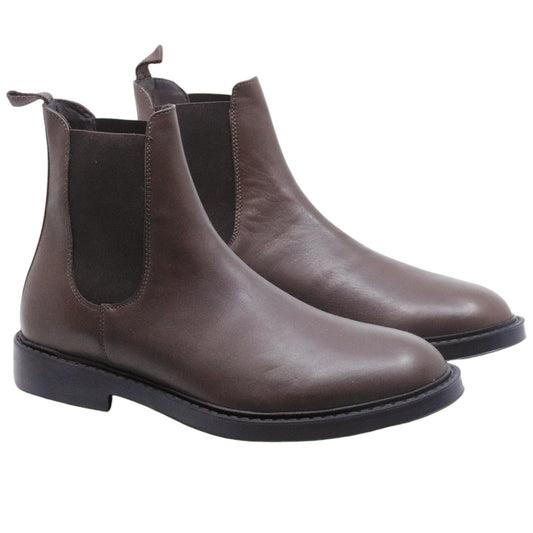 Antica Cuoieria stivaletto Chelsea Boot 22939 uomo in pelle marrone 