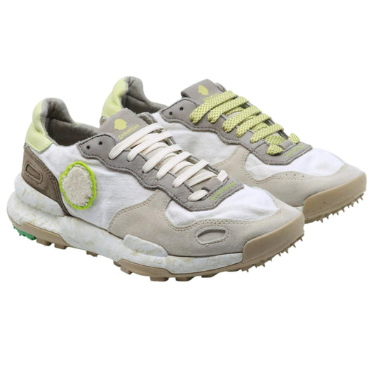 Satorisan Chacrona Linen sneaker uomo in lino bianco 