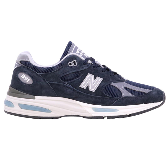 New Balance 991v2 sneaker uomo Blue Grey in camoscio e mesh Made in UK 