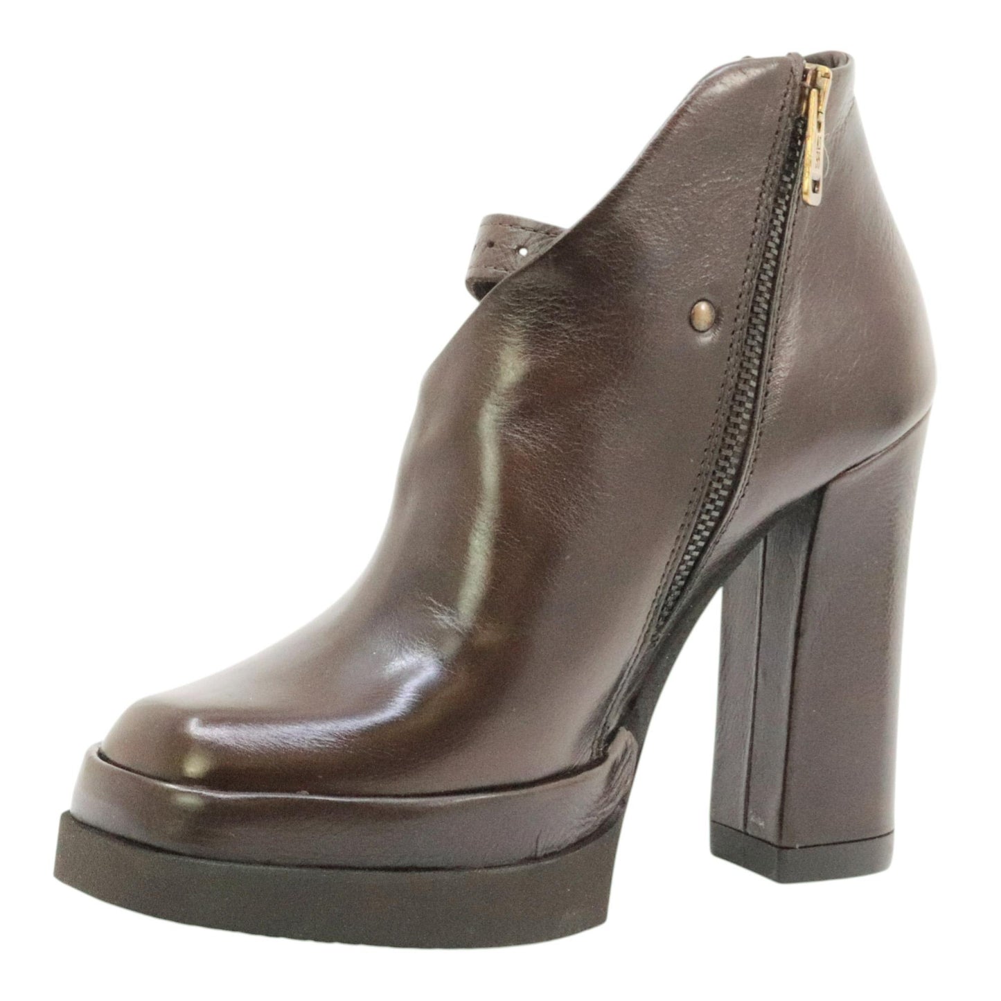 AS98 A53125 scarpa donna in pelle marrone 
