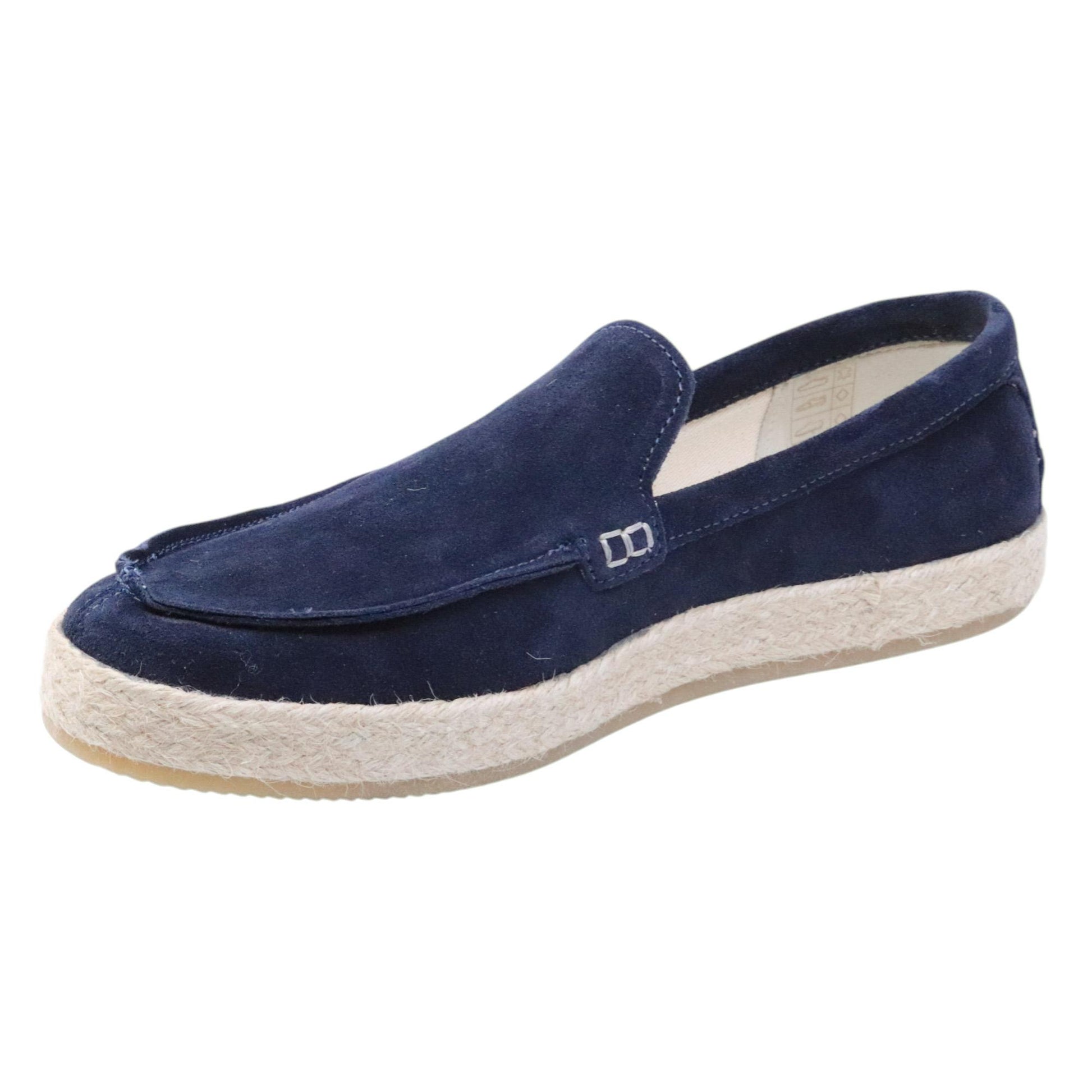 Mocassino slip on uomo Panchic S29 in camoscio blu notte 