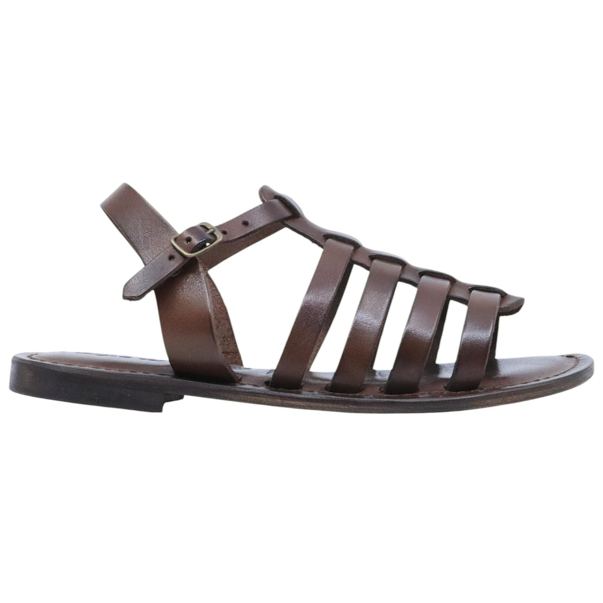 Sandalo donna L'angolo del cuoio Firenze 9931 in pelle marrone 