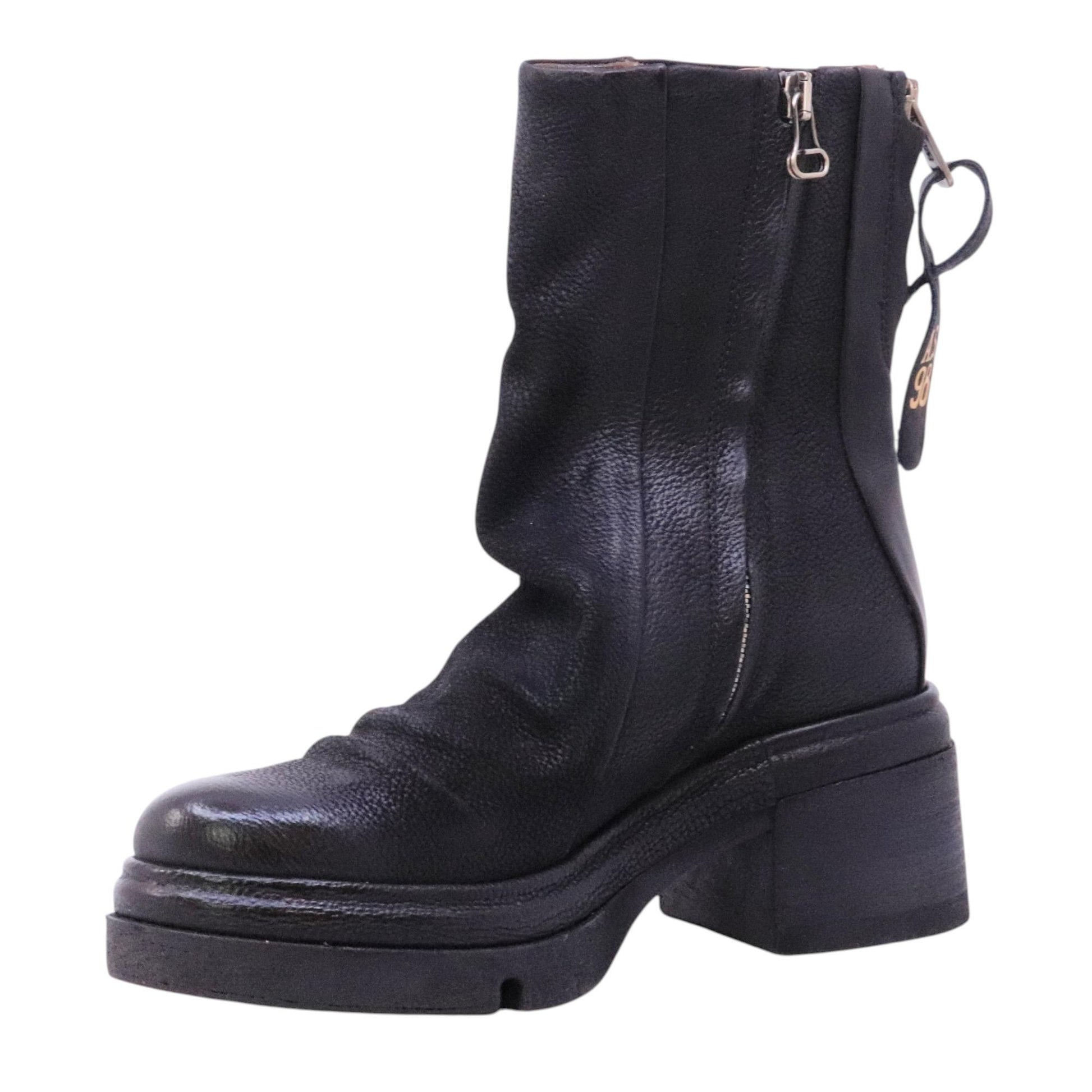 AS98 Eclipse A89227 stivaletto donna in pelle nera 