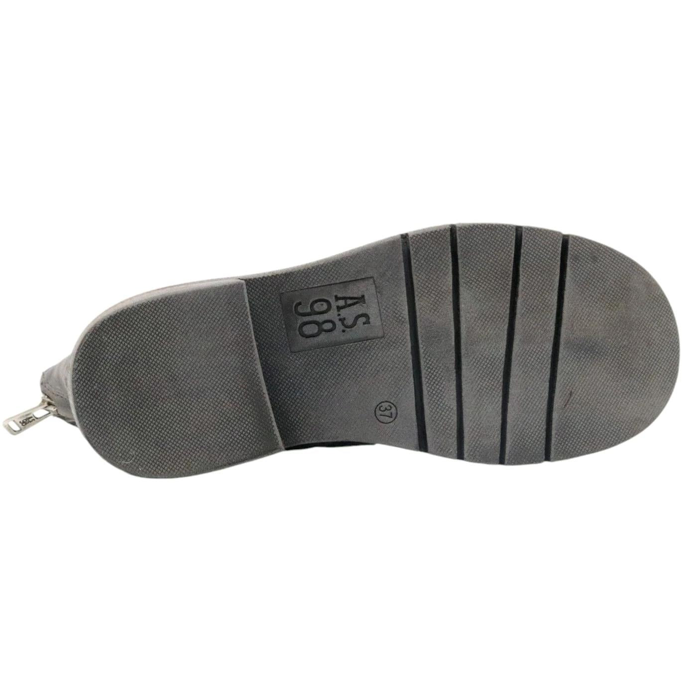 Stivaletto donna AS98 B81204 in camoscio grigio 