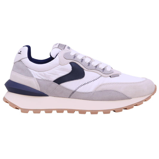 Voile Blanche Qwark Hype Man sneaker uomo in camoscio e tessuto tecnico grigio blu 