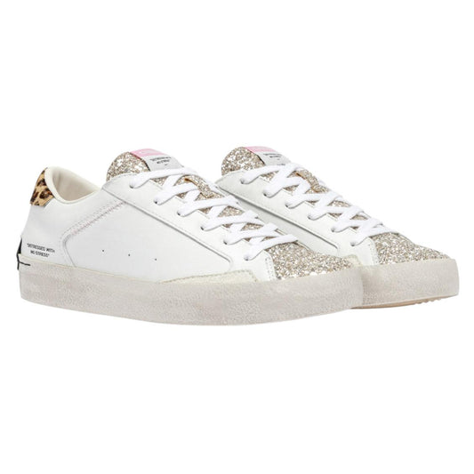 Sneaker donna Crime London Distressed 20007 in pelle bianca 
