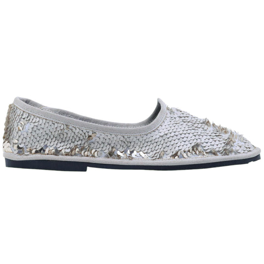 Scarpa Friulana donna Jaffè 125 in paillettes avorio 