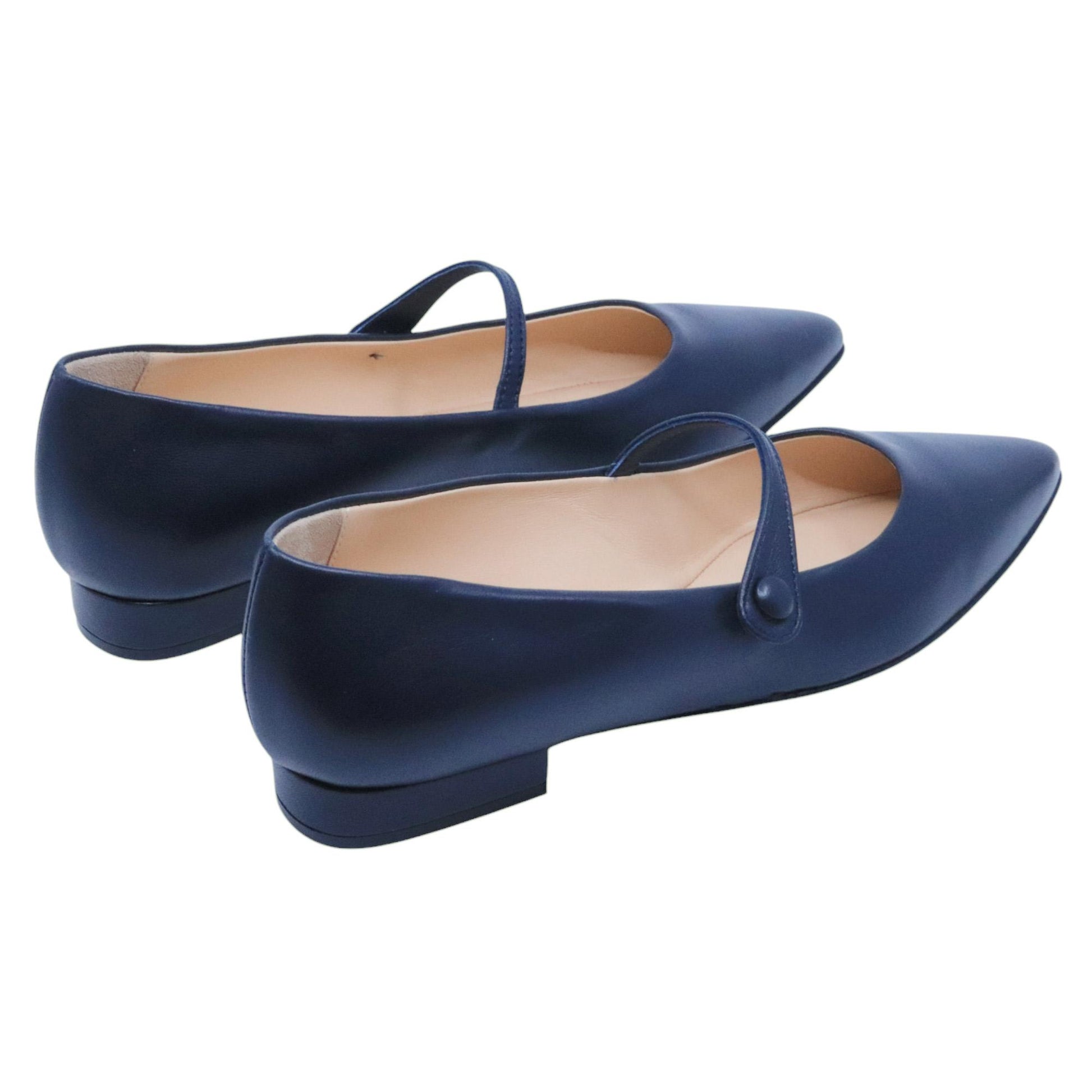 Ballerina donna Le Briella Z917 in pelle blu 