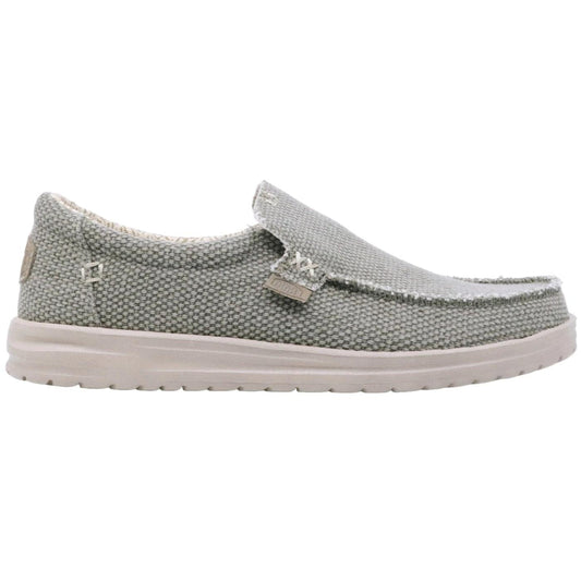 Hey Dude Mikka Braided sneaker slip on uomo in verde 