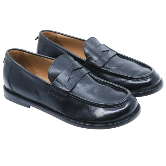 Mocassino uomo Moma 15502E in pelle nera 