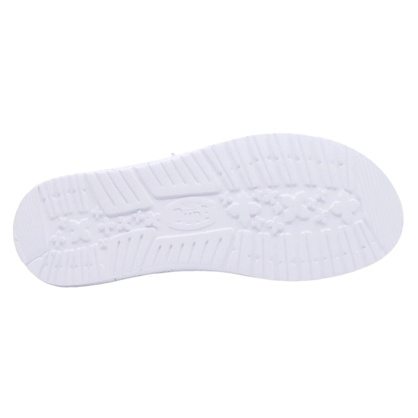 Hey Dude Wally Sox sneaker uomo in bianco grigio 