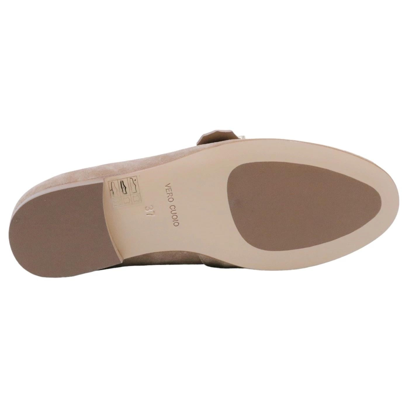 Mocassino donna Triver Flight 762 02 in camoscio sabbia 