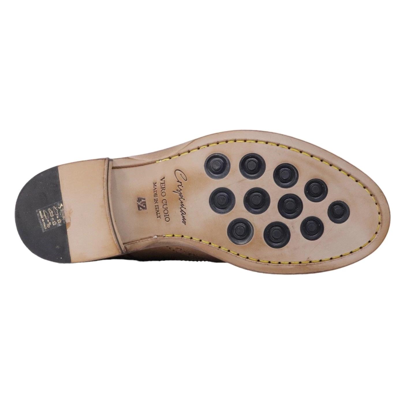 Scarpa Derby imperiale da uomo Crispiniano 481 in pelle color yuta 