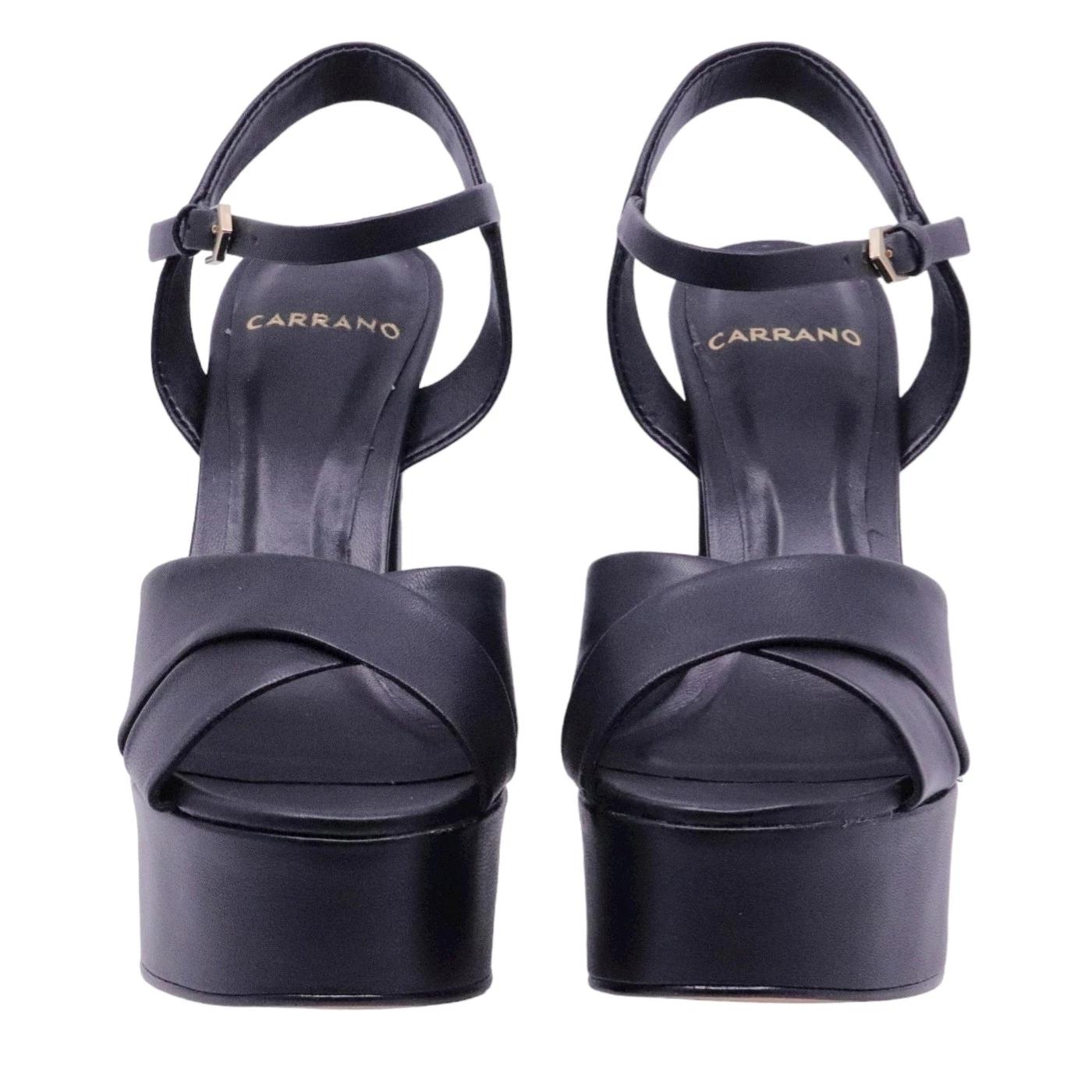 Sandalo donna Carrano 652003 in pelle nera 