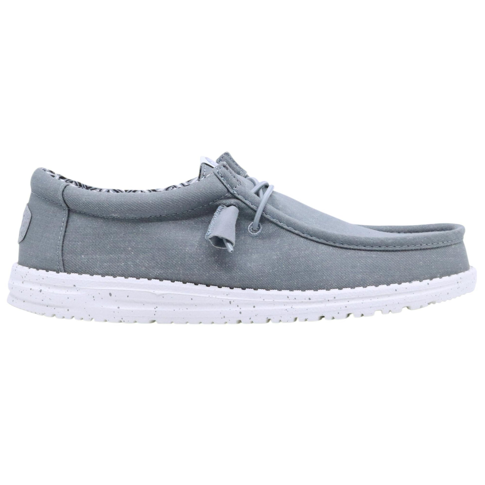Hey Dude Wally Canvas sneaker uomo in grigio 