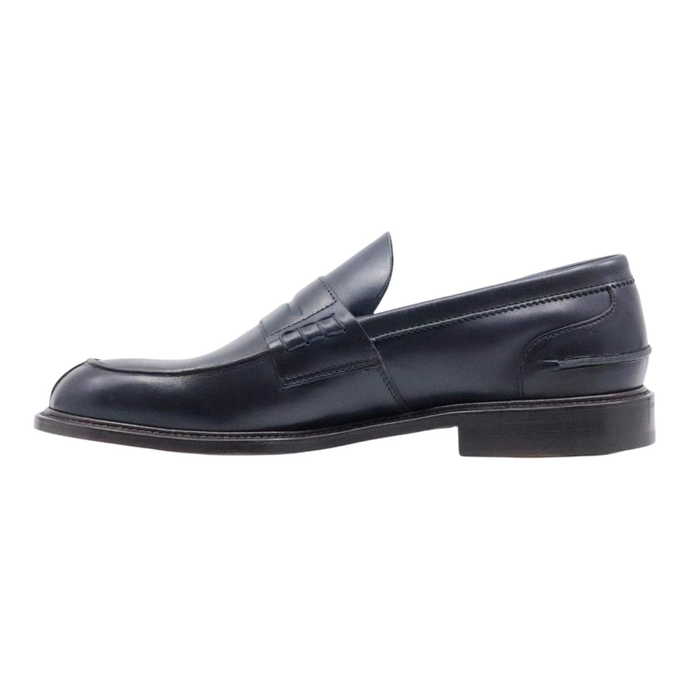 Mocassino Douglas 784 da uomo in comoda pelle di colore blu 