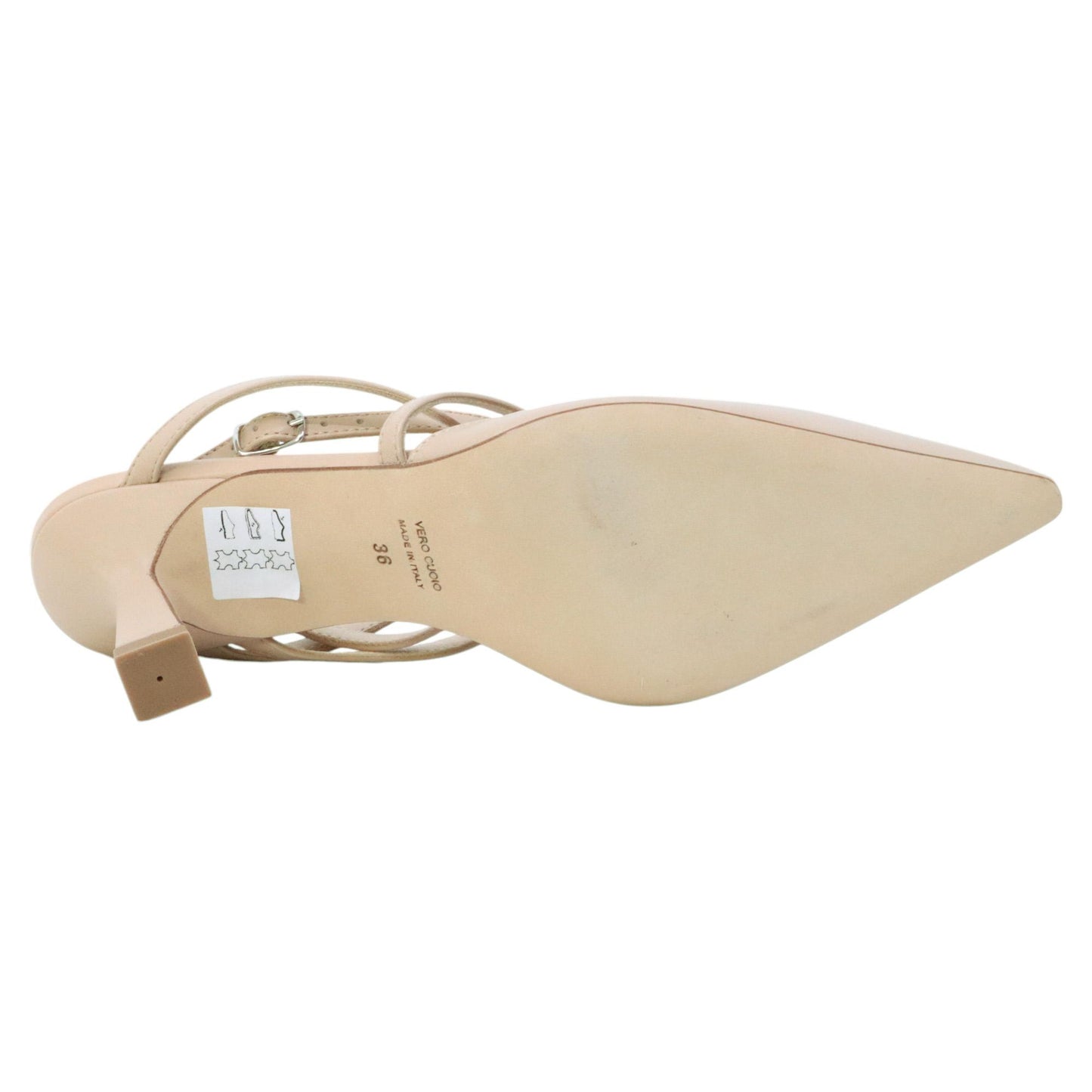 Slingback donna Anna F 1875 in pelle beige 