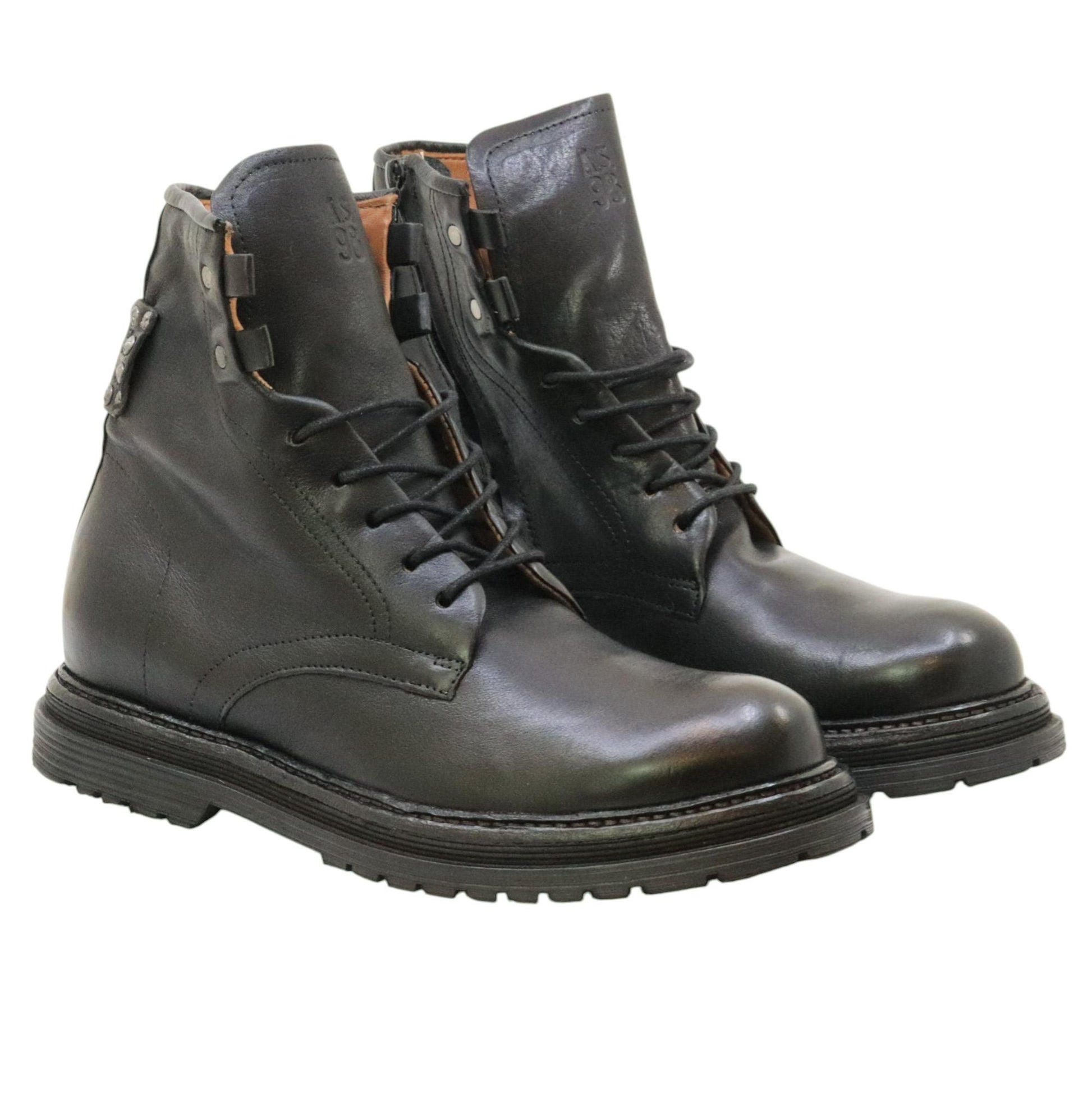 AS98 Static Z31208 anfibio in pelle nera 