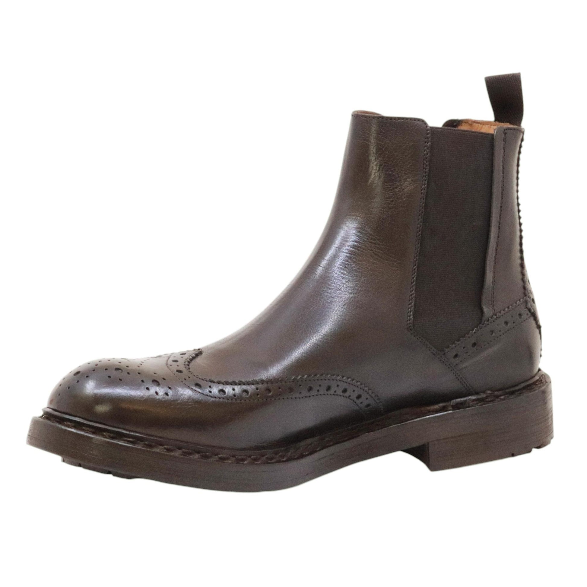 Crispiniano 483 chelsea boot uomo pelle marrone 