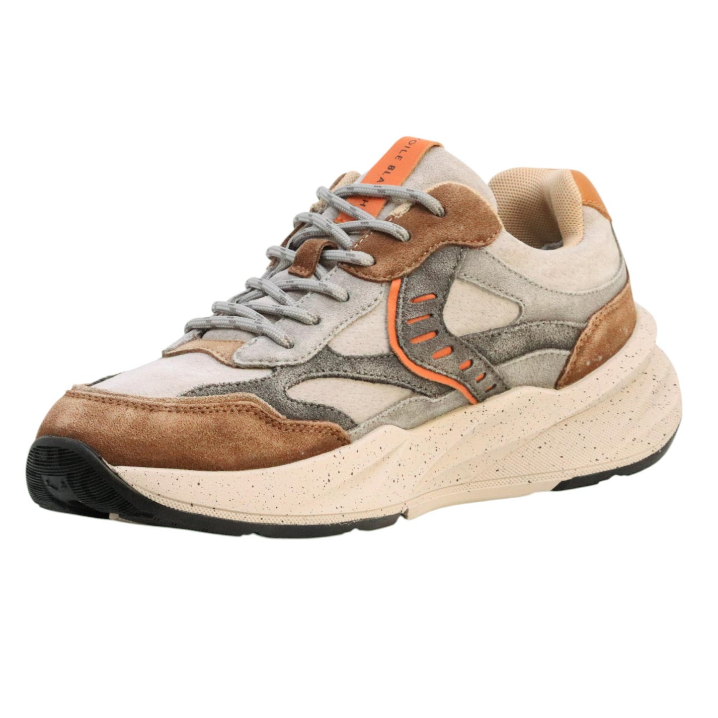 Voile Blanche CLUB22 sneaker uomo in pelle e suede marrone 