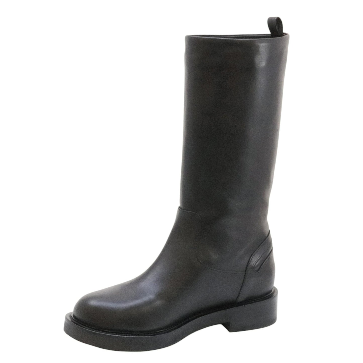 The Seller MW559 stivaletto donna in pelle nera senza zip 