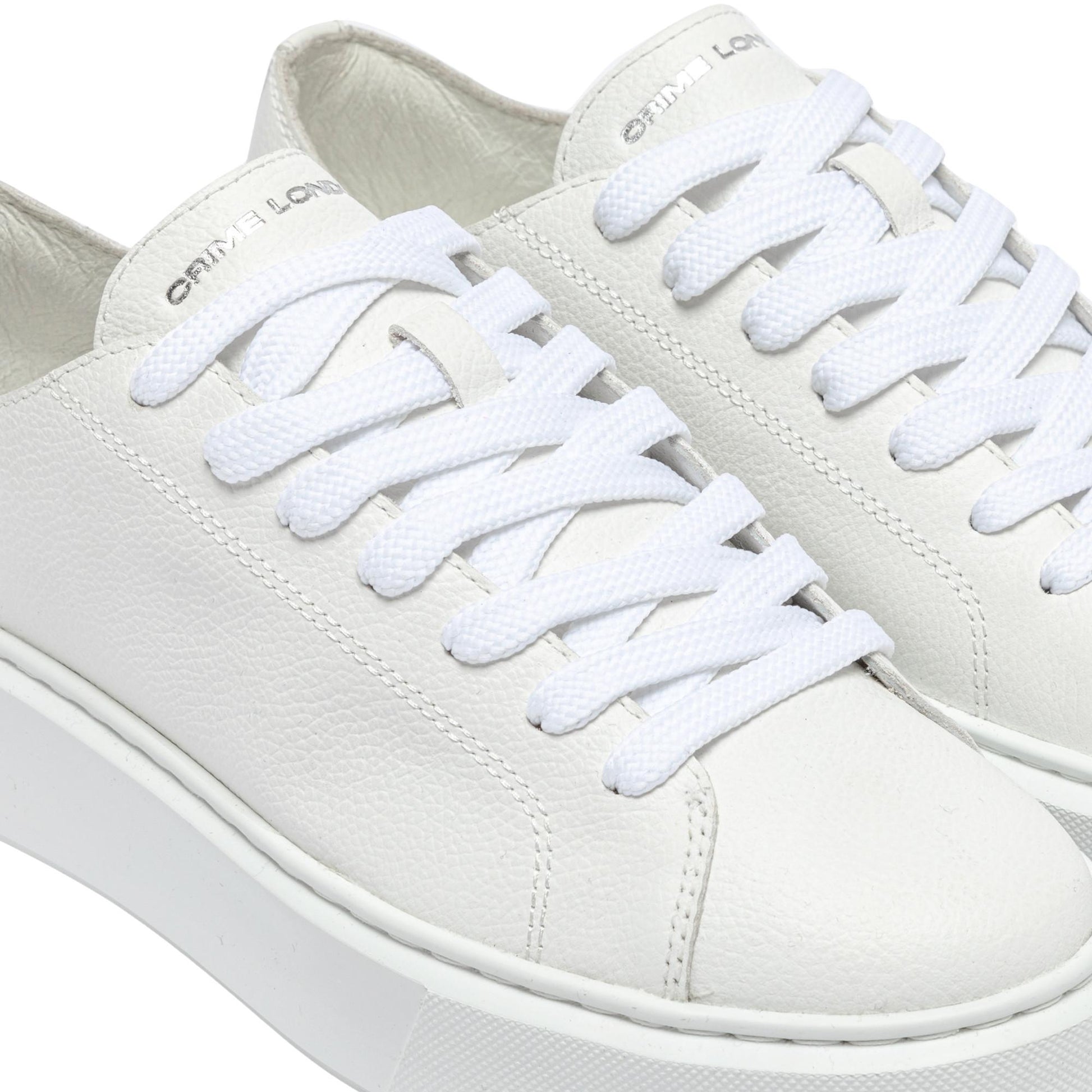 Crime London Raw Cut All White 20850 sneaker donna 