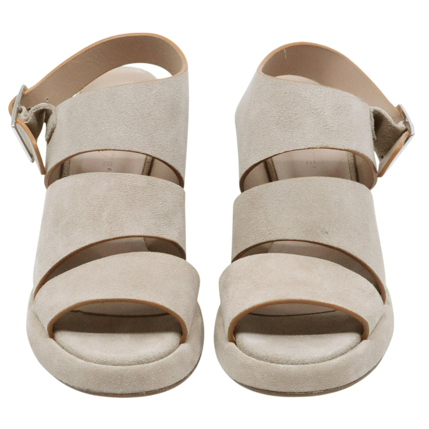 Sandalo con tacco Curiositè 2740 in camoscio taupe 