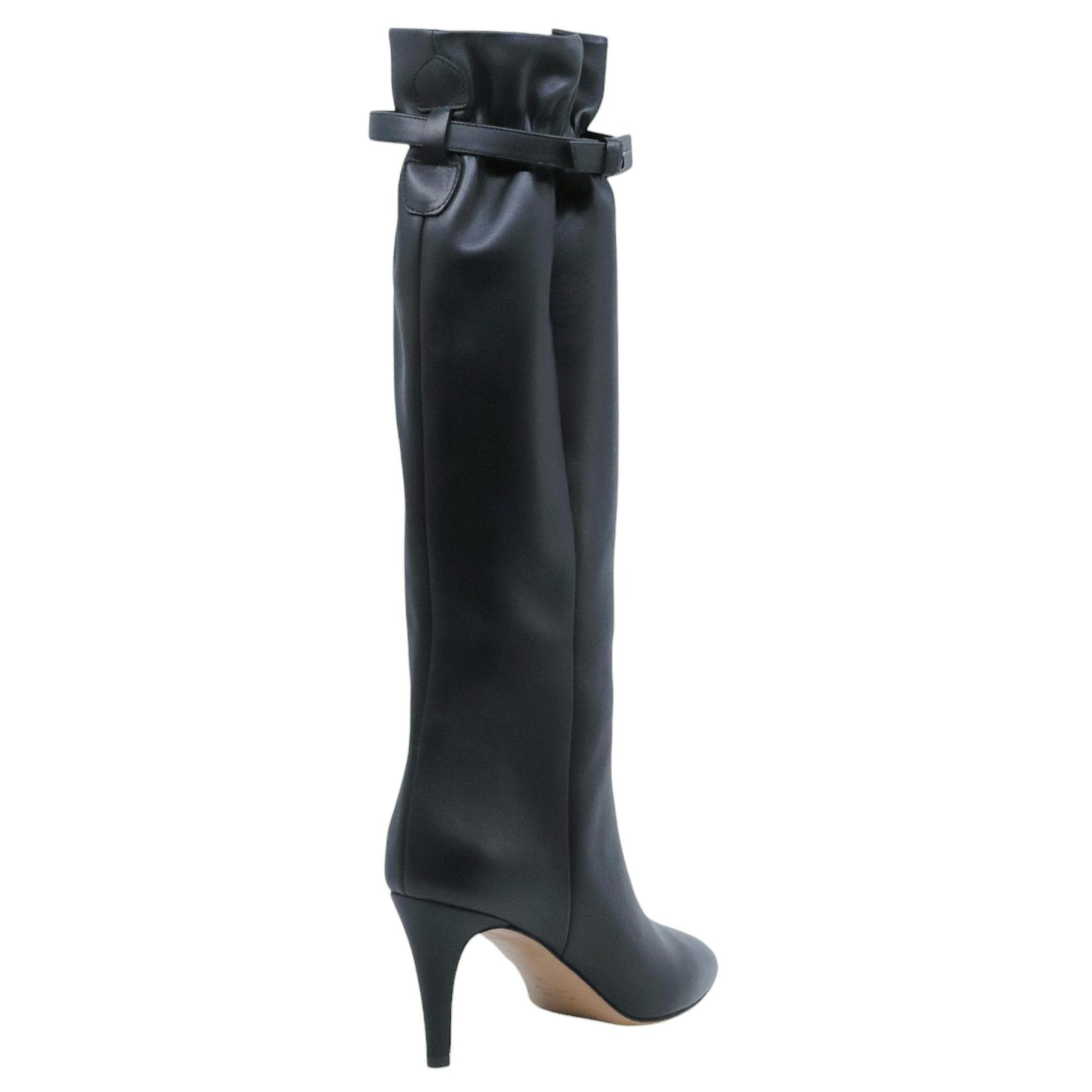 Stivale da donna The Seller SE013 in pelle nera 