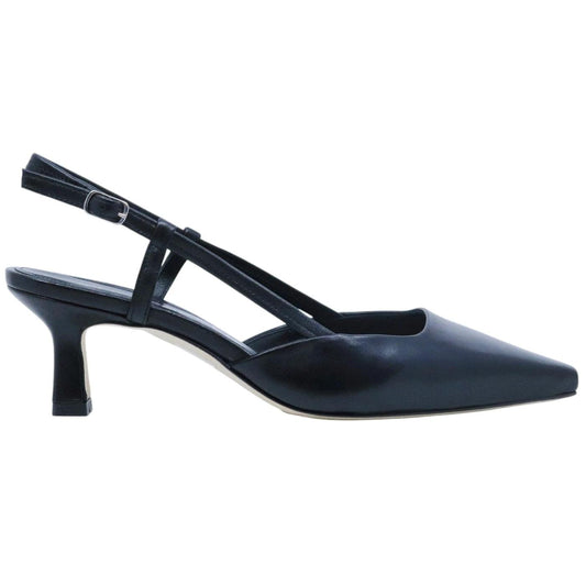 Slingback donna The Seller EN809 in pelle nera 